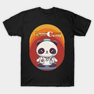 Gentle Giants, Caring Hands, Panda T-Shirt